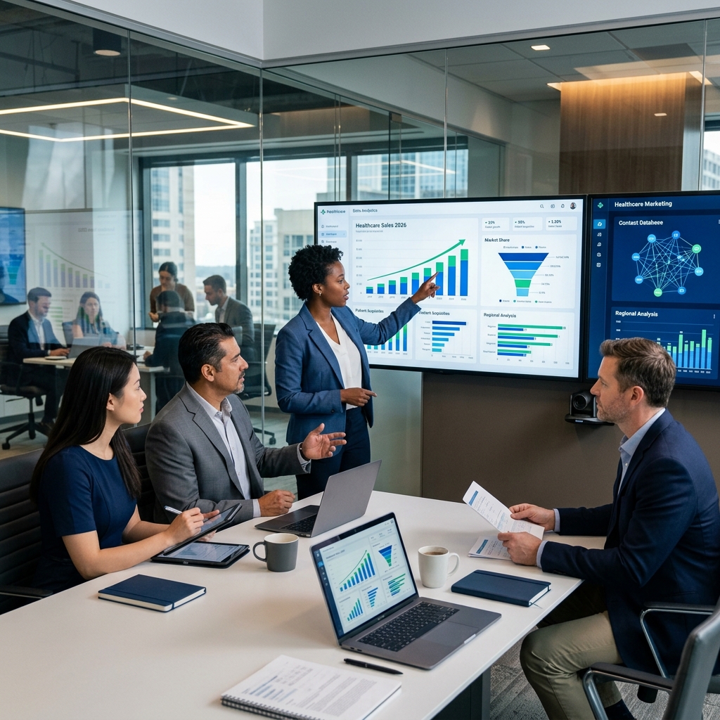 Healthcare marketing and sales leaders reviewing data partner strategy in 2026