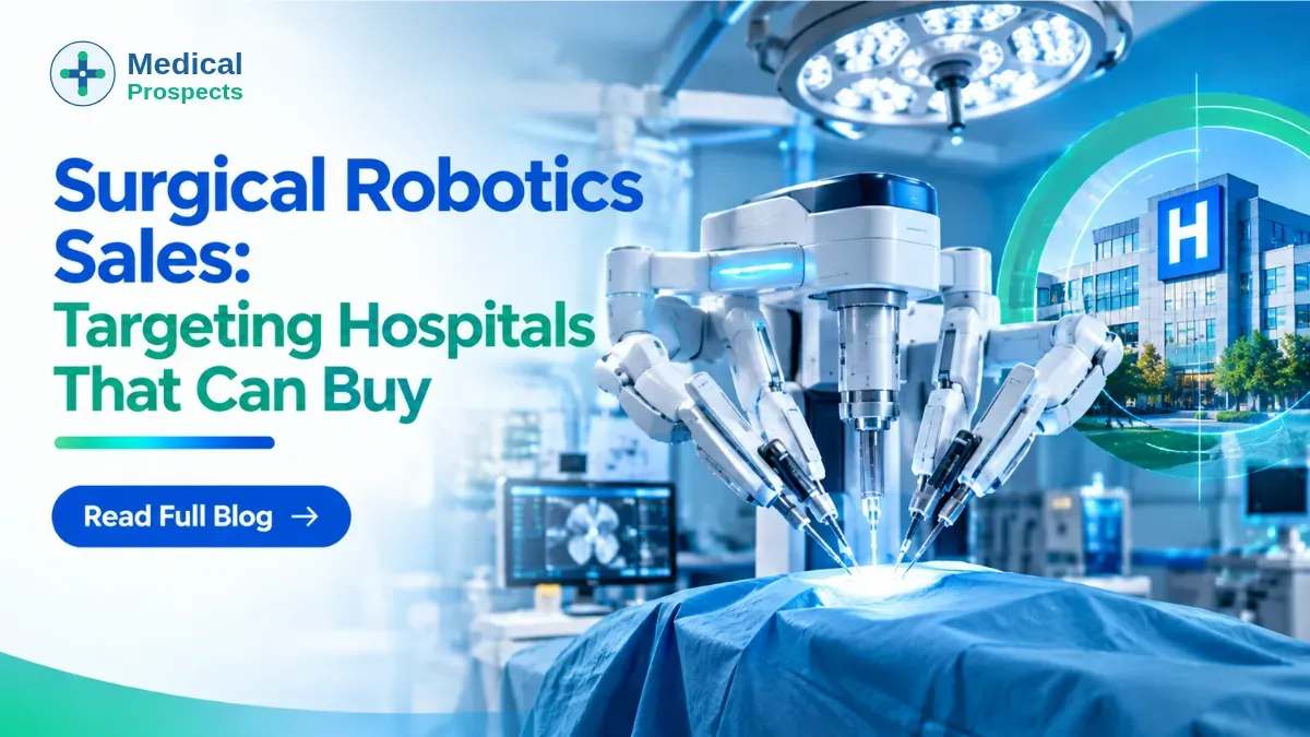 Why Surgical Robotics Sales Start With Knowing Which Type of Hospital Can Actually Buy
