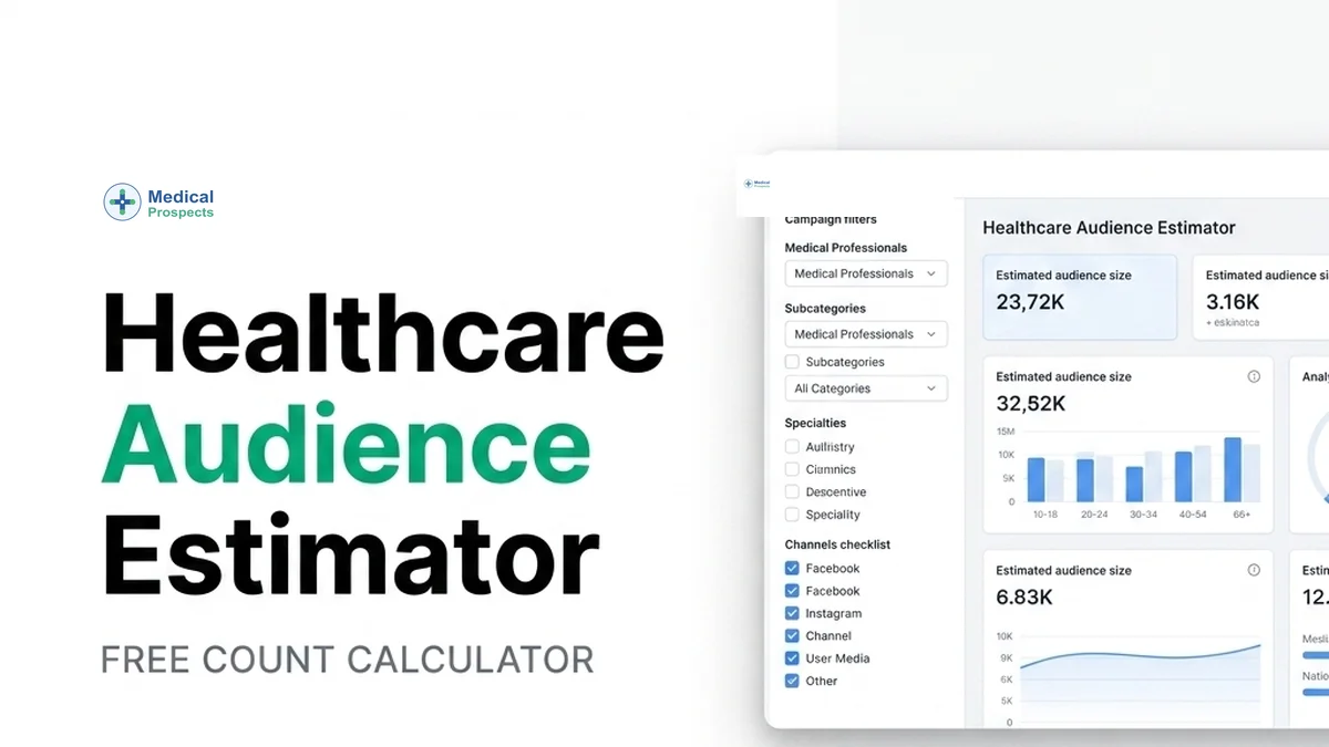 MedicalProspects Launches Interactive Healthcare Audience Estimator to Optimize B2B GTM and Campaign Sizing